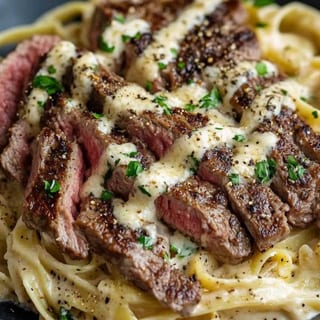Steak Alfredo